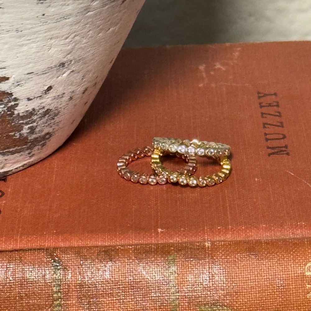 Elegant Gold and Silver Stacking Rings - Picture 2 of 3